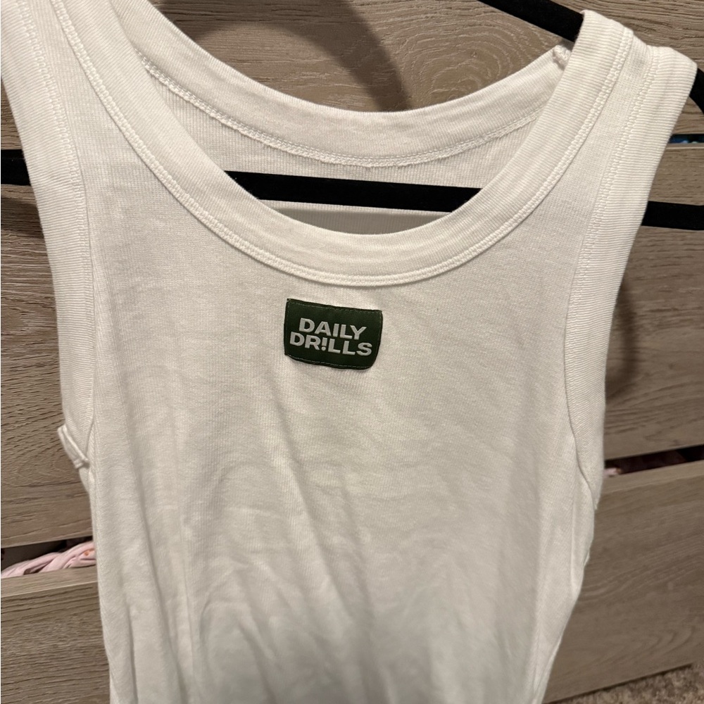 Daily Drills White Tank Top